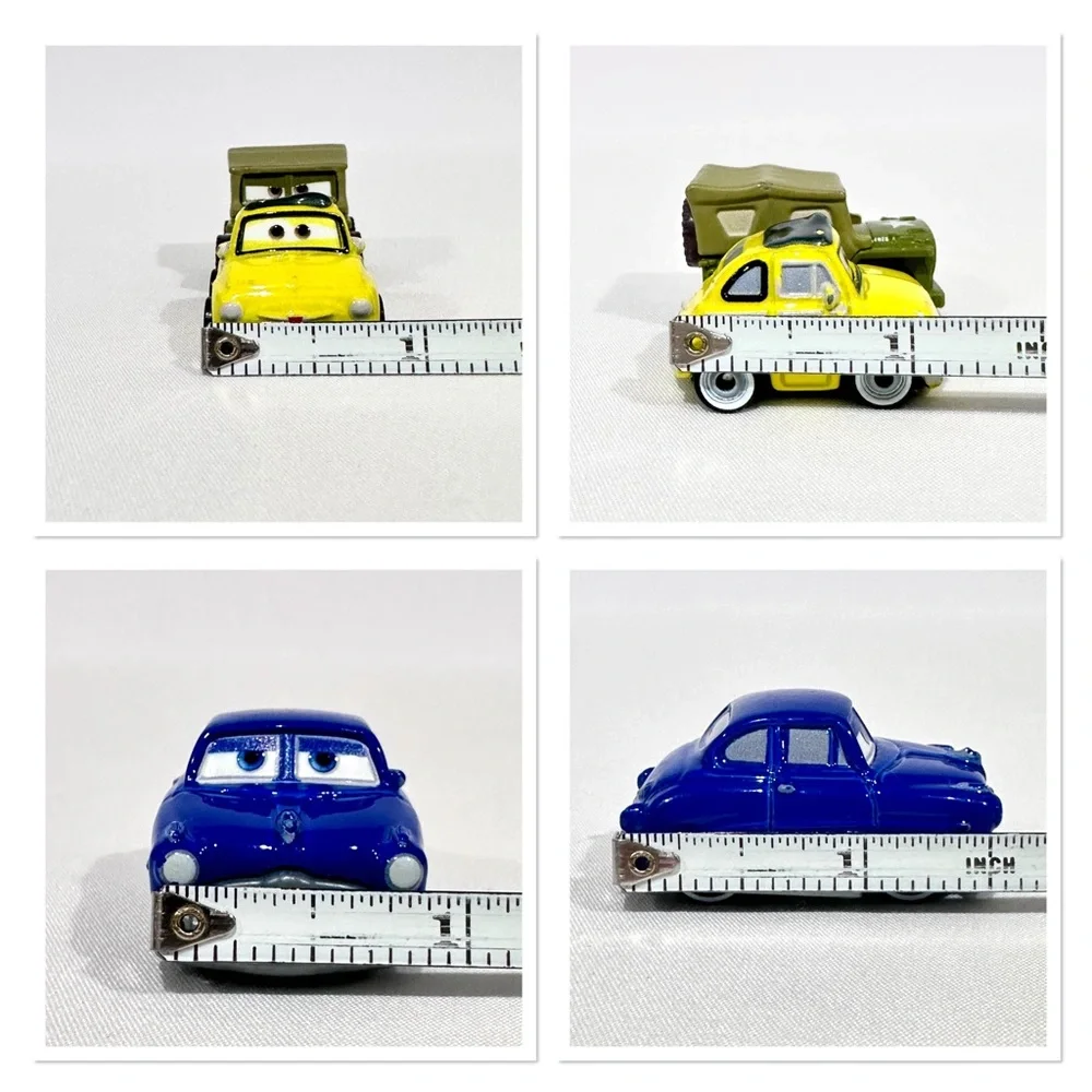 Disney Cars 3 Die-cast Mini Racers Doc Hudson, Sheriff, Luigi, Sarge Mattel 2016